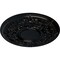 Ekena Millwork Jackson Ceiling Medallion (Fits Canopies up to 13 1/2"), Hand-Painted Jet Black, 32 3/4"OD x 2 1/2"P CM32JABLF - alternate 3